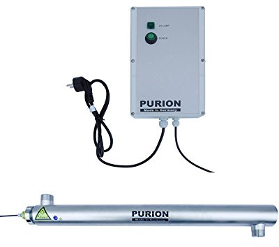 PURION 2501 Sistema de desinfección del Agua UV Limpiador de Piscinas Clarificador de Agua Acero Inoxidable
