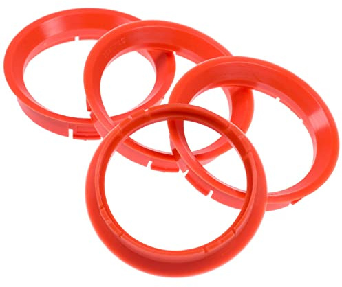 RKC 4X Zentrierringe 64,0 x 56,6 mm blutorange Felgen Ringe Made in Germany