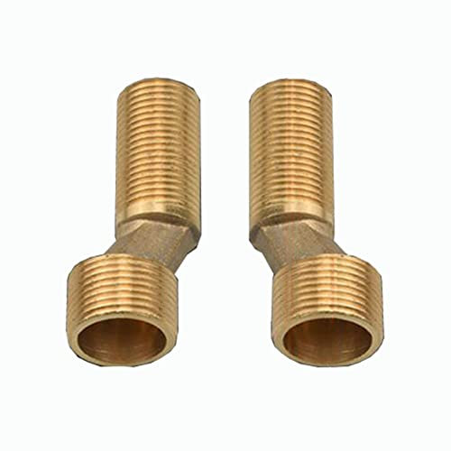 BiaoTeng Badewannen armaturen adapter s-anschluss für wandarmaturen 3/4 x 1/2 zoll 3/4 x 1/2 adapter messing eckventil 1/2 zoll 3/4 zoll 3/4 x 1/2 chrom Für Toilette,Gold A