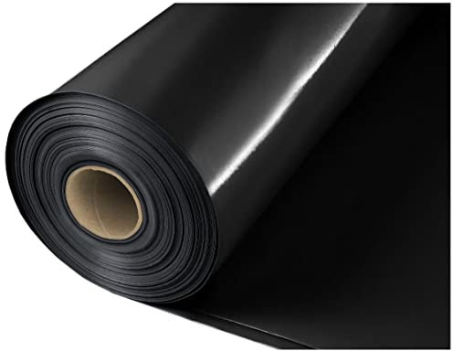 Kolor Baufolie Typ 200, Typ 300 Abdeckfolie Estrichfolie PE Folie schwarz 4x25m 100m² (Typ 200-4m x 25m (100m²))