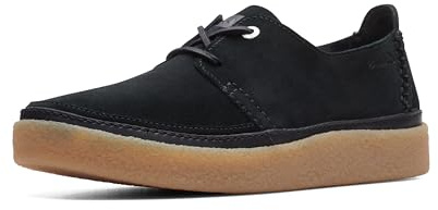 Clarks Men's Oakpark Lace Oxford, Gamuza Negra, 41 EU