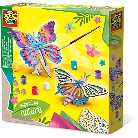 SES Creative 14035 dekorera träfjärilar-inspirerad av naturen