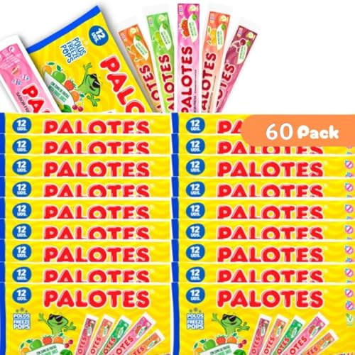 Kelia Flash Helado Palotes | Pack 60 Polos Congelables de 45 ml | Cereza, naranja, fresa, melocotón y manzana | Sin ingredientes de origen animal | Sin gluten ni lactosa