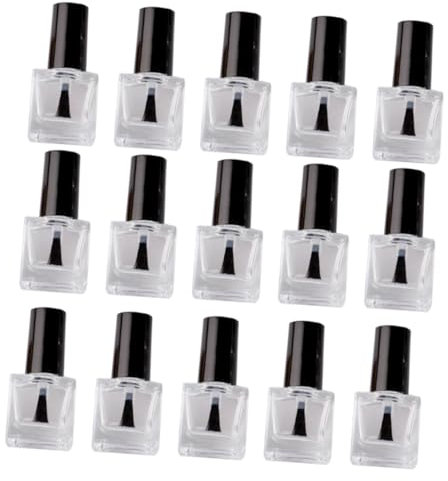 Homoyoyo 20pcs Empty Nail Polish Bottles for Gel Nail Polish Storage Diy Manicure Refillable Varnish Containers