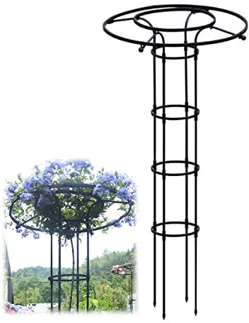Treillis de jardin pour plantes grimpantes en plein air, treillis de 0,9 m de haut, support de plantes grimpantes pour plantes grimpantes, supports de fleurs, plantes en pot d'extérieur (210 cm)