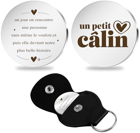 Fodfgxf Cadeau Couple,Idee Cadeau Couple,Un Petit Câlin Porte Clef,Cadeaux Couples Noel,Cadeaux Saint Valentin