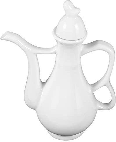 Warmhm Ceramic Wine Jug 280ml Portable Wine Pot Chinese Style for Home and Restaurant Use