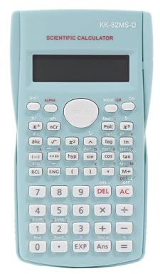 KK-82MS-B/KK-82MS-D Calculatrice scientifique portative pour ingénierie avec clavier inscriptible facile à régler 4,4 pouces, calculatrice portable portable pour bureau, école, vert