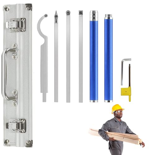 Utensili rotanti per tornitura del legno, portautensili in metallo, set multifunzione per la lavorazione dei metalli per tagliare, artigianato, taglio scanalato, progetti in legno, maschiatura e