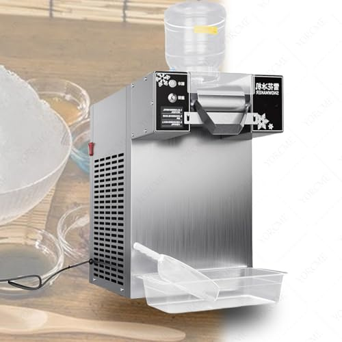 YORCME Macchina Professionale Ghiaccio a Fiocchi, Macchina per Ghiaccio a Fiocchi di Neve, Macchina per Ghiaccio tritato, per ristoranti, supermercati, Bar,1200W