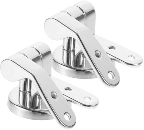 DOITOOL Kit Cerniere per Sedile Wc Regolabile in Abs e Acciaio Inox Antiruggine con Accessori di Fissaggio Silenzioso e Resistente