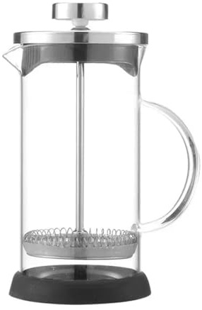 YGLEEULI 350-1000ml Press Coffee Pot Stainless Steel Glass Maker Heat Resistant Borosilicate Tea Cafe Percolator Cold Brew Coffee Maker(1000ml)