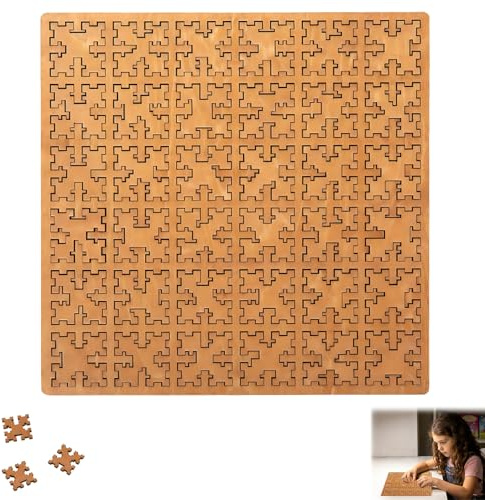 Fractal Tray Puzzles, Jigsaw Puzzles, Mind Bending Wooden Jigsaw Puzzle for Adults, Hard Difficult Wooden Jigsaws Puzzle Difficult Jigsaws Puzzle Gifts for Adults Lovers Friends Family Party