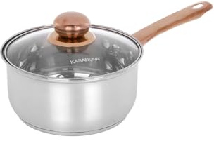 Casseruola 18 cm acciaio inox Meravigliosa con coperchio