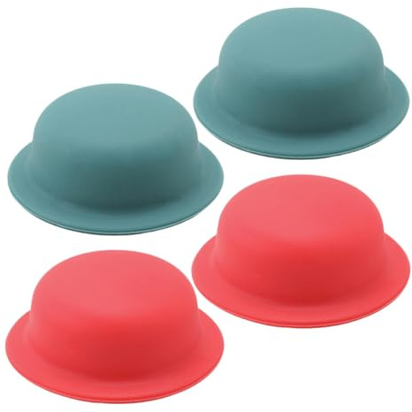 YARNOW Poignées de Couvercle Silicone Anti-Brûlure Lot de 4 pour Cocottes en Fonte et Casseroles Accessoires la Cuisine Pratiques et Faciles à Nettoyer