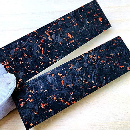Aibote 2 stücke Zusammengesetzte Messer Griffe Waagen Harz Kohlefaser High-end EDC Griff Material DIY Werkzeuge für Benutzerdefinierte Messer Machen Leere Klingen