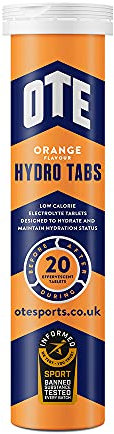 OTE Hydration – Electrolyte Salt Supplement for Runners & Cyclists – Rehydration for Cycling, Running & Endurance Sport – Tube of 20 (Orange, Single Tube)