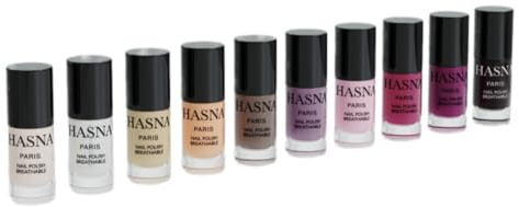 Hasna Paris - Halal Nagellack – Kollektion LUXE – Öko-Verantwortung – Glanz und langer Halt – einfach aufzutragen – 10 x 6 ml (DUBAÏ)