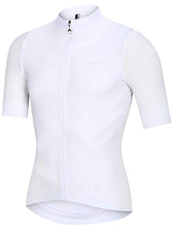 NUCKILY Rennrad Trikot Kurzarm Sommer | Radtrikot Herren Kurz mit Reißverschlusstaschen | Radtrikot Schnelltrocknend | Fahrradtrikot | Fahrradbekleidung | MTB Kleidung