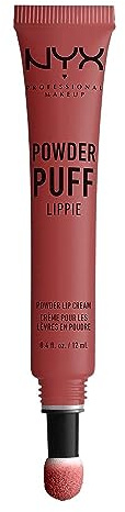 NYX Professional Makeup Lippencreme - Powder Puff Lippie Lip Cream, leichte Creme für die Lippen, pudrig-weicher Look, 12 ml, Best Buds 08