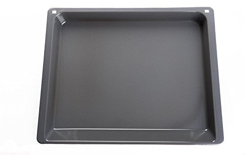 BSH Bosch Siemens Neff Fettpfanne, Universalpfanne, Backblech emailliert grau 45,5cm x 37,5cm x 3,9cm Nr.: 17001433
