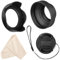 Veatree 49mm Lens Hood Set Compatible with Canon EF 50mm f/.1.8 STM, Collapsible Rubber Lens Hood with Filter Thread + Reversible Tulip Flower Lens Hood + Center Pinch Lens Cap