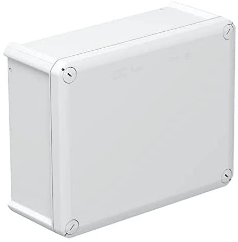 OBO Bettermann 2007287 - Scatola di derivazione T 250, cieca, in polipropilene, rinforzato con fibre di vetro, 225 x 173 x 86 mm, colore: Grigio luminoso