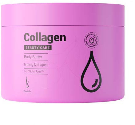 DuoLife - Beauty Care Collagen Body Butter - einzigartige Verbindung von 3 Formen von Hyaluronsäure - 200 ml