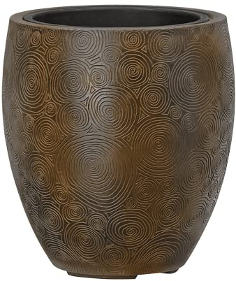 Poetic Pflanzgefäß OAKURA rund 47 Rusty Brown