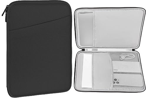 MoKo Custodia Protettiva da 12,9 per 13 Zoll iPad PRO M4 2024 OLED, 13 Zoll iPad Air M2 2024, iPad PRO 12,9 M2 2022-2015, Galaxy Tab S9+/S8+ 12,4, Grigio Scuro