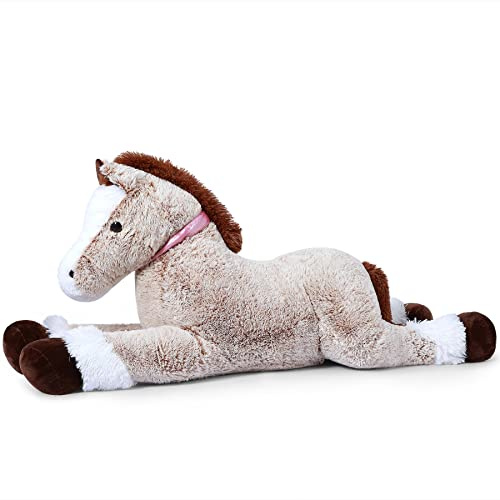 SNOWOLF Juguete de peluche para caballos de peluche grande