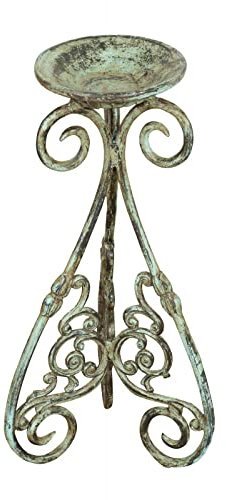 Biscottini Blumentopfhalter aus Gusseisen | Übertopf innen und außen | Standfuß für Töpfe 66 x 32 cm