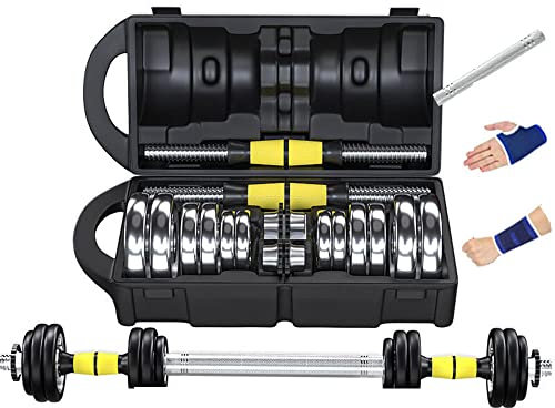 LTLCLZ Galvanik Hantel Set Abnehmbare Unisex Hantel Haushalts Multifunktions Arm Muskel Fitnessgeräte,Typeb 15kg