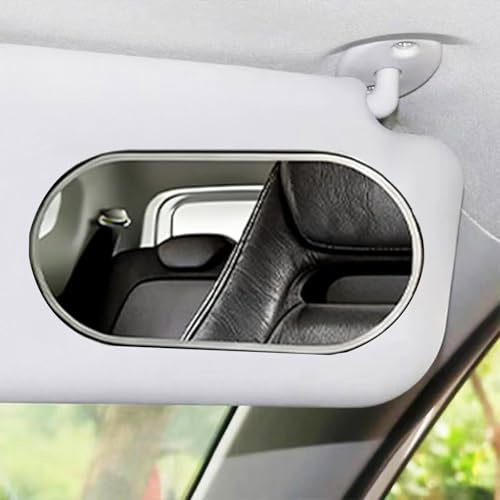 Car Interior Mirror Styling Accessories Auto Seatback Universal Mirror Portable Self-Adhesive Makeup Mirror CarSun-Shading Visor HD Stainless Mirrors