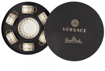 Versace Virtus Gala White Set 6 tazze da tè