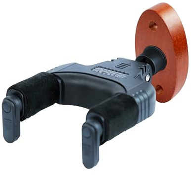 AUPHY Profesional Soporte de Pared para Guitarra,Autocierre por Gravedad & Diseño Giratorio, Gran Capacidad de Carga para Guitarras Acústicas y Clásicas y Guitarras y Bajos Eléctricos más Pesados
