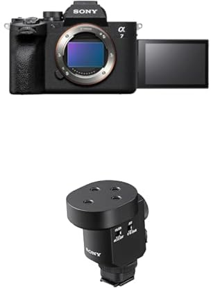 Sony Alpha 7 IV | Spiegellose Vollformatkamera für Experten (33 Megapixel, Echtzeitfokus, Burst mit 10 Bildern pro Sekunde, 4K 60p-Video, einstellbarer Voll-Touchscreen) + Mikrofon ECM-M1