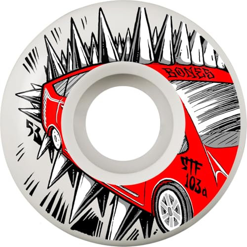 Bones Wheels Street Tech Formula STF Skateboard-Räder, Judas Prius, 53 mm, 103 A, V2 Schlösser