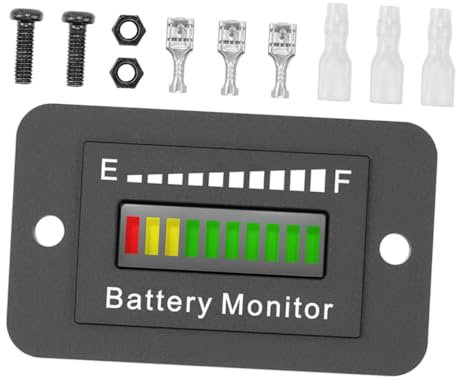 HOMSFOU 1 Satz Batteriemessgerät für Elektrofahrzeuge Der Batterietyp Anzeige der Batterieleistung von Elektrofahrzeugen Akku Zubehör Batterieversorgung Elektronisches Bauteil Black