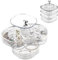 Zosenyer Joyeros Mujer Organizador, 3 Niveles Jewelry Box Transparente con Giro 360°, Joyero Personalizado y División Variada para Aretes, Anillos, Collares y Pulseras