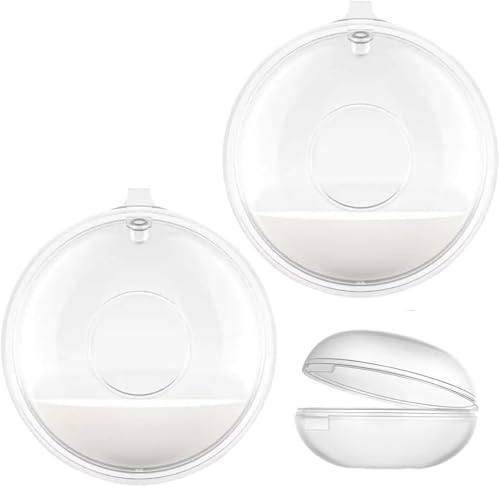 Coupelles Recueil Lait Maternel, 2 pcs, Coupelles recueil-lait Milk Collection Shells Recueille les fuites pendant la tétée, Coussinet Allaitement Lavable, Coquille Allaitement en Silicone