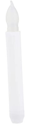 HOLIDYOYO 4pezzi Lampada Led Forma Di Candela Sottile Luce Candela Senza Fiamma e Fumo Candele Decorative Led Per Halloween e Natale Alimentata Batteria Lunga e Luminosa