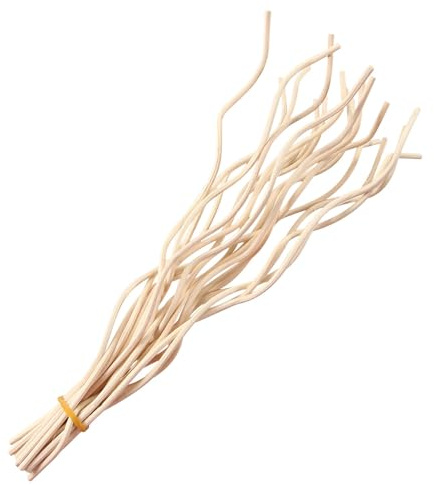 10pcs Wavy Rattan Fragrance Diffuser Replacement Refill Sticks, Diffuser Sticks, 28cm Essential Oil Aroma Diffuser Sticks for Home(Wood)
