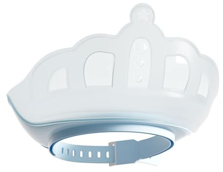 Lunaobrik Kinder-Badekappe – Baby-Badeschild mit Shampoo-Schutz – Schild in Kronenform für Augen- und Hörschutz für Mädchen, und Familie