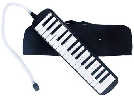 32 Tasten Melodica Instrument Für Kinderluft Klavier Keyboard Sopran Melodica Mit Langen Röhrchen Kurze Mundstücke Und Tragetasche