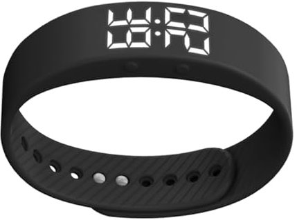 DIYEAH Smartwatch Sportivo in Silicone Regolabile Bracciale Fitness Led Resistente All Acqua Conta Passi e Calorie Orologio Digitale Semplice Per Studenti e Attività Quotidiane Colore