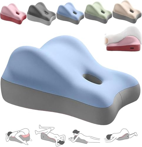 Sweet Surrender Kissen für Paare, Keilkissen aus Memory-Schaum, bietet Taillen- und Nackenstütze, erholt sich nach dem Aufprall, ideal zum Sitzen und Liegen, Blau