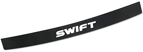 CHAOWEIFB Protector de Parachoques Trasero para Suzuki Swift 2005-2010, Carbono Fibra Protección Borde de Carga Protector de Umbral de Puerta Accesorios,A