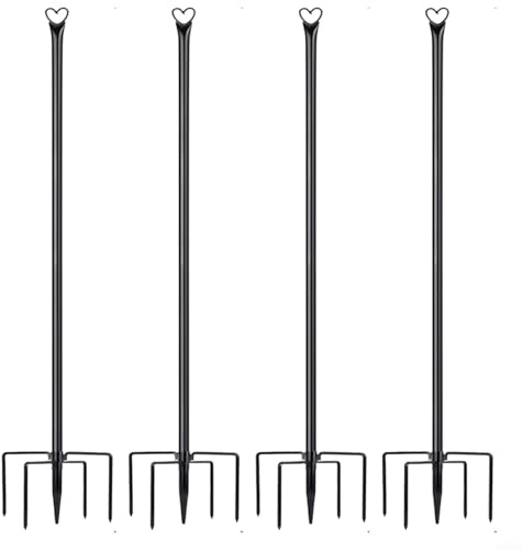 10 postes de luz de metal resistente para exteriores, luces de pérgola, poste de luz de festón para colgar luces en patio, pérgola, jardín, patio trasero