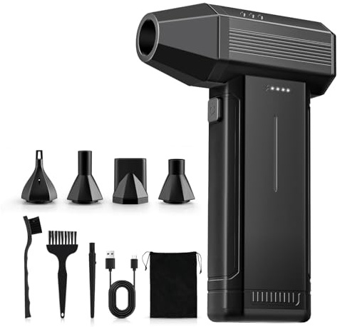 GARAID Soplador de Aire Potente con luz LED (Gris)